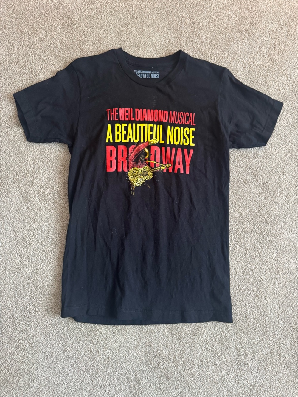 A Beautiful Noise Broadway Black Graphic Tee - Neil Diamond Musical